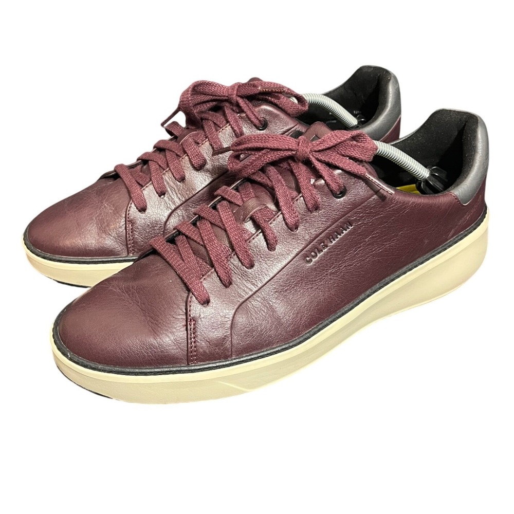 Cole Haan GrandPro Rally Court Sneaker Mens 12M Burgundy Maroon‎ Leather C37410